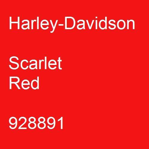 Harley-Davidson, Scarlet Red, 928891.